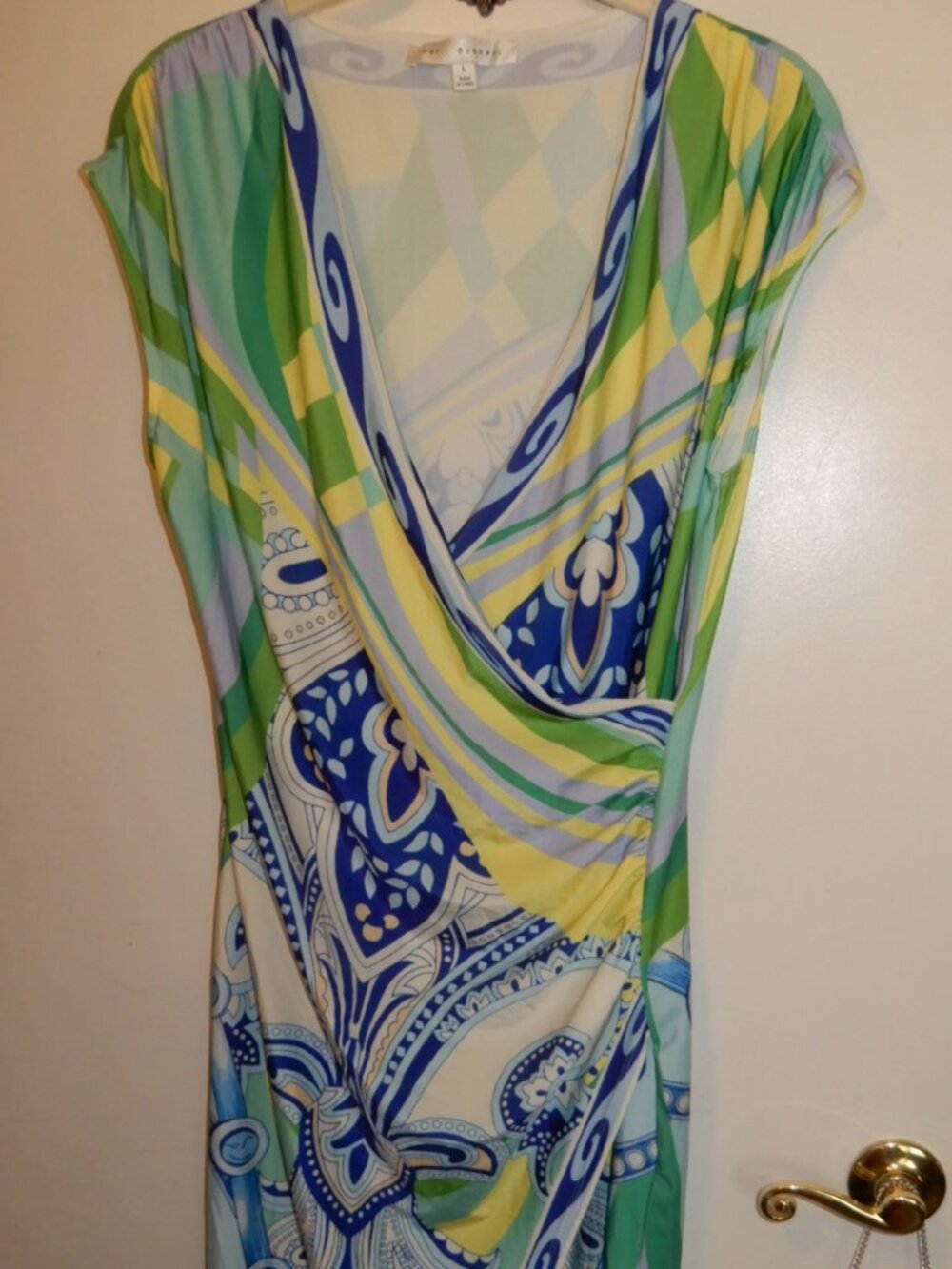 HER...BOTTARI wrap maxi dress Large
